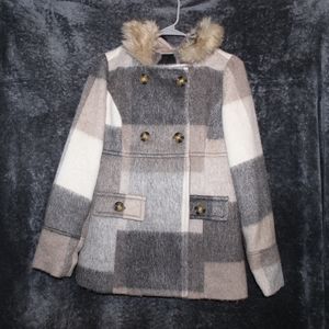 NWT Maurices Checked Coat